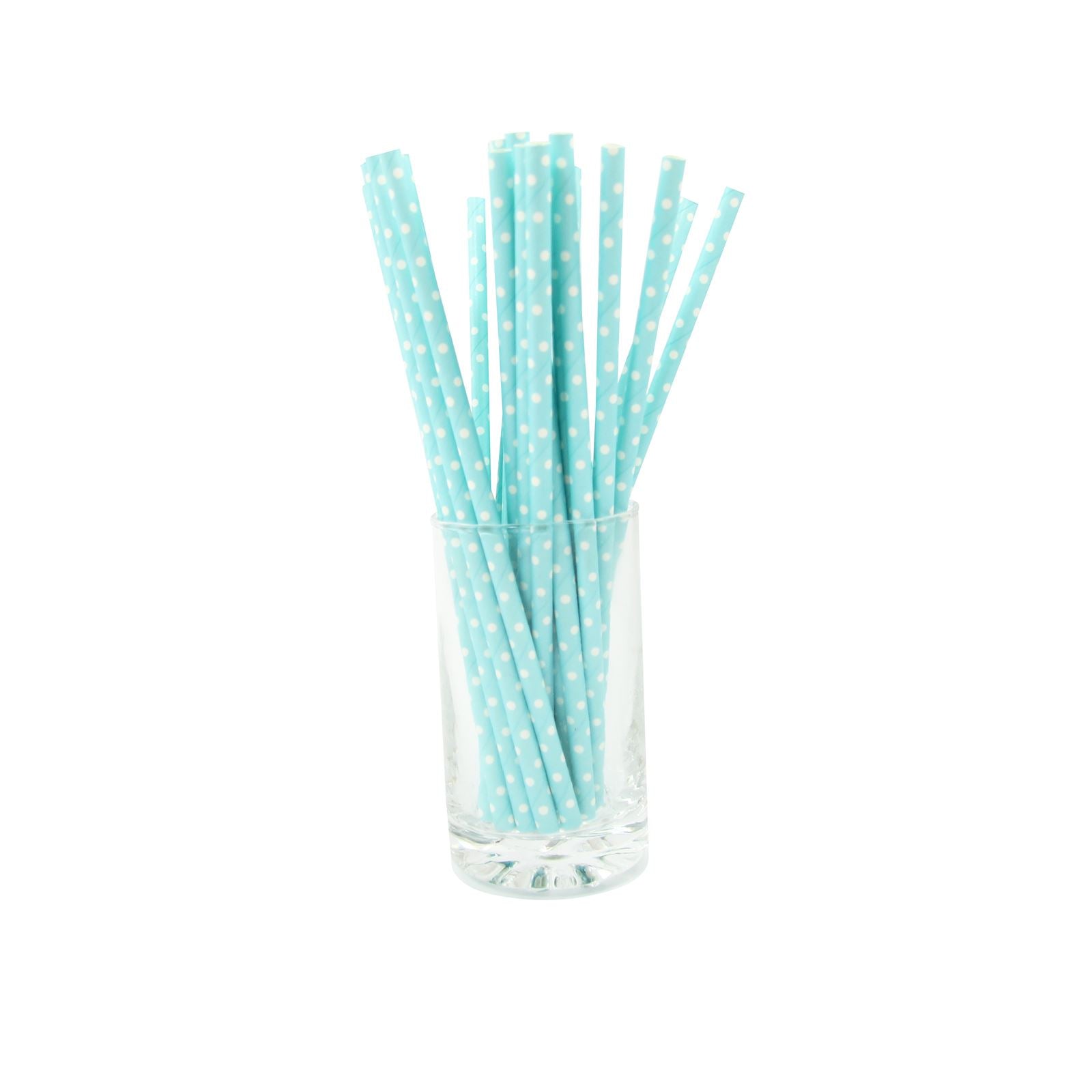 25x Polkadot Vintage Paper Straws