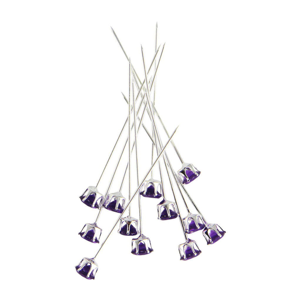 12x Premium Set Diamante Pins