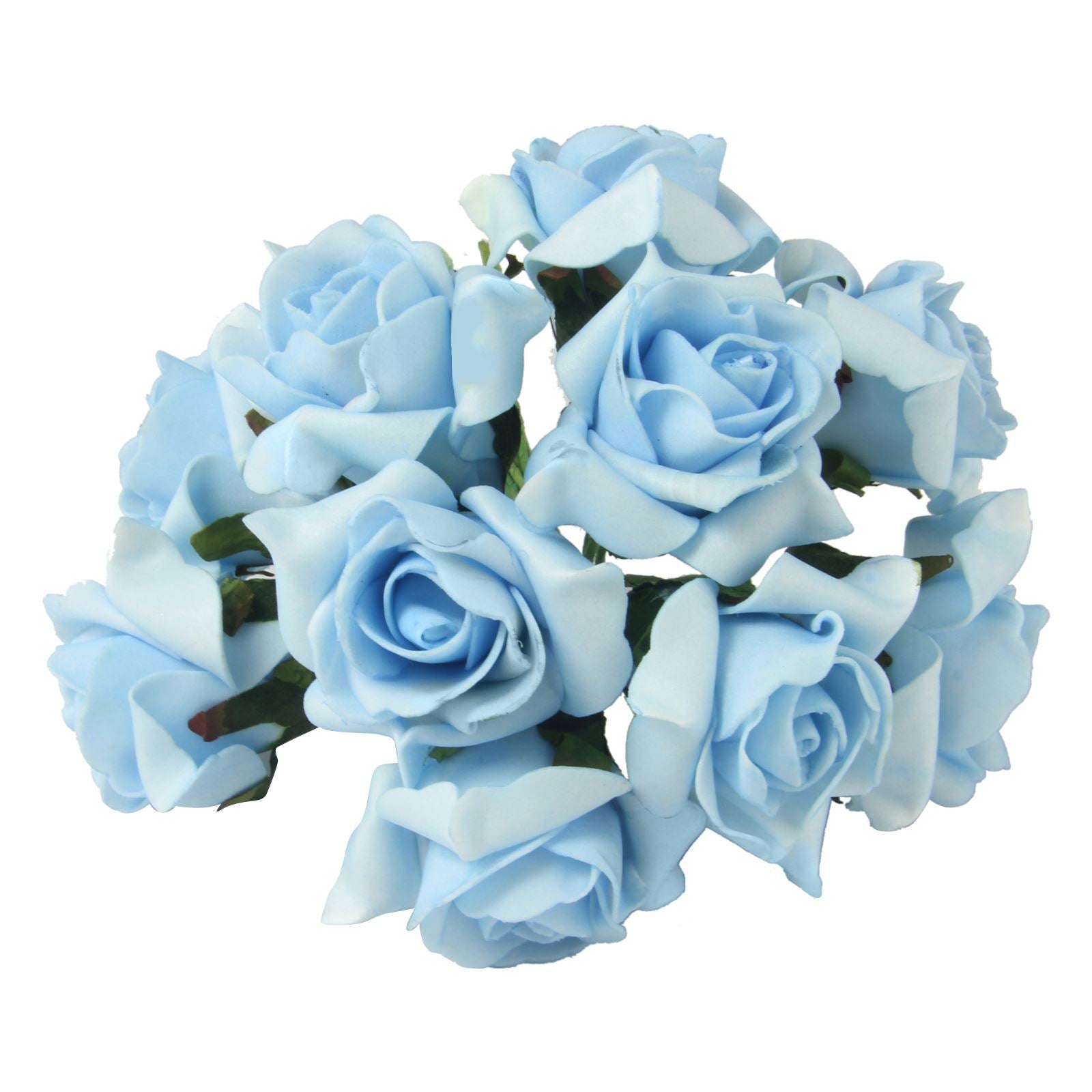 Bunch of 10 Post-Dye Foam Roses