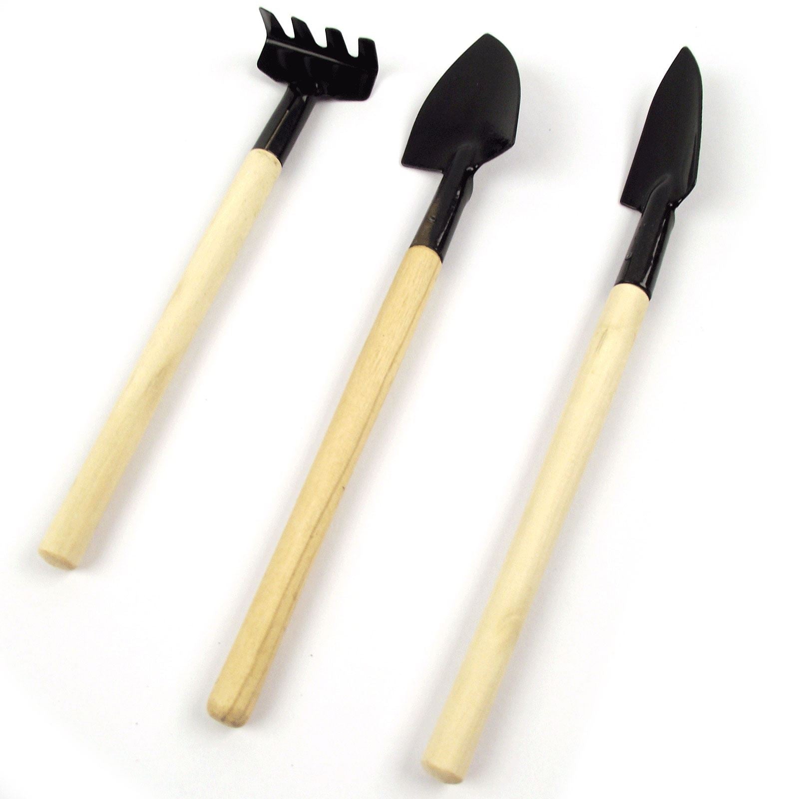 Set of 3 Mini Garden Tools - Craft Bucket Wedding Toys Gardening