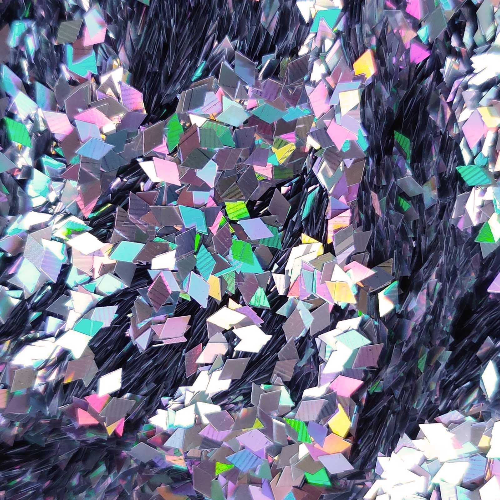 Glitter Elements - Holographic Silver - 2mm Diamond