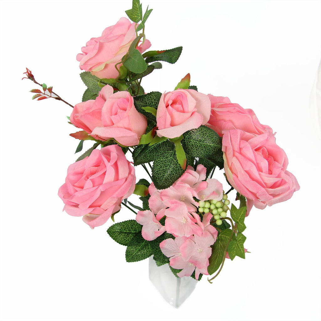 XL 9 Head Rose and Hydrangea Bouquet