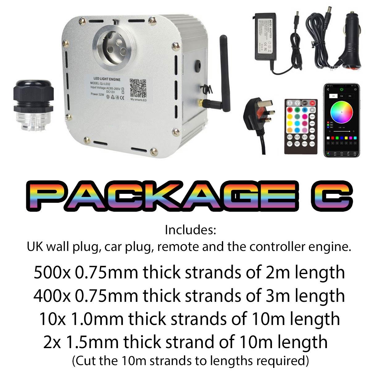 Twinkle Fibre Optic Light Engine 32W Bluetooth Controlled