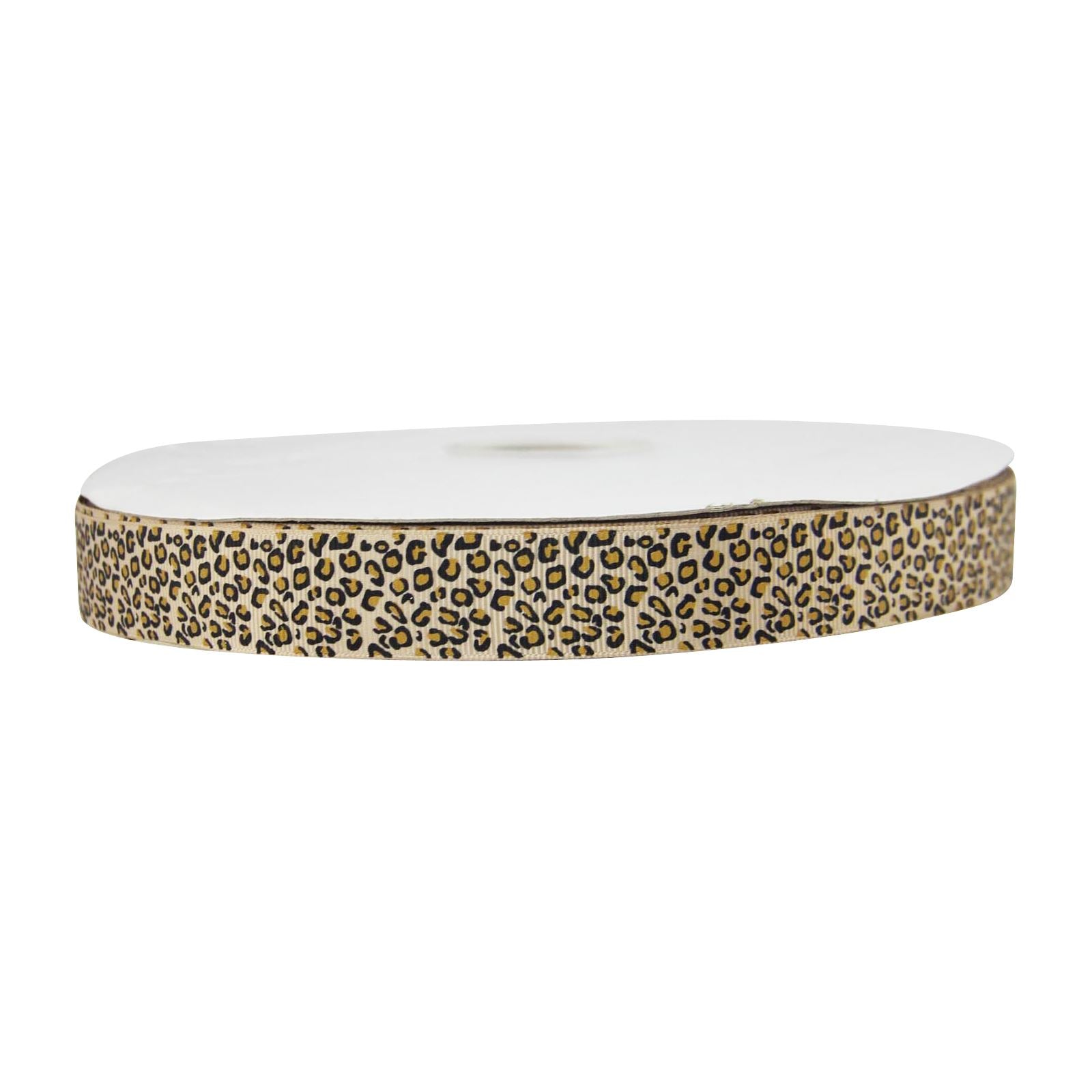 Premium Grosgrain Leopard Print Ribbon - 3 Metres