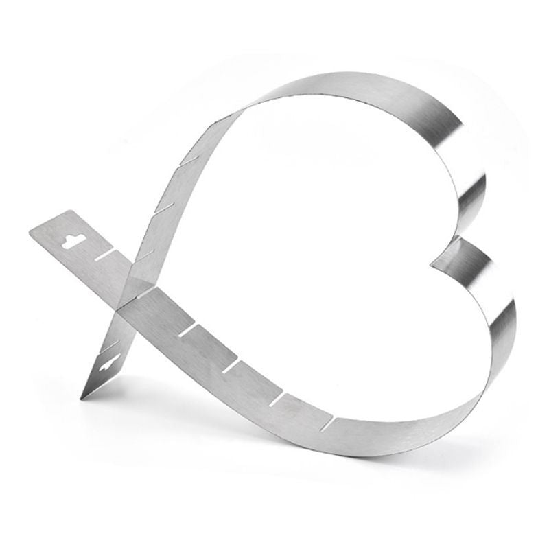 Adjustable Heart Cake Mould Tin
