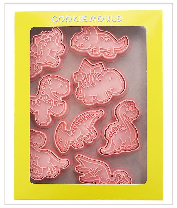 Set of 8 Premium Embossing Cookie Cutters