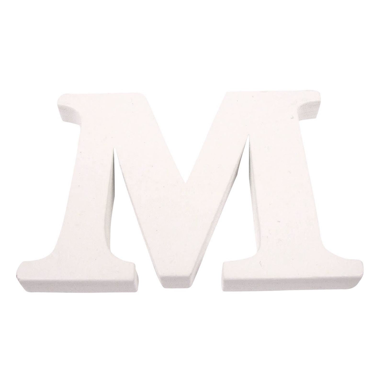 8cm White Painted Wooden Numbers and Alphabets