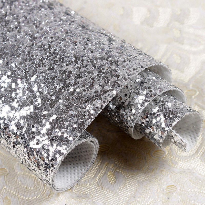 Chunky Glitter Fabric Wallpaper