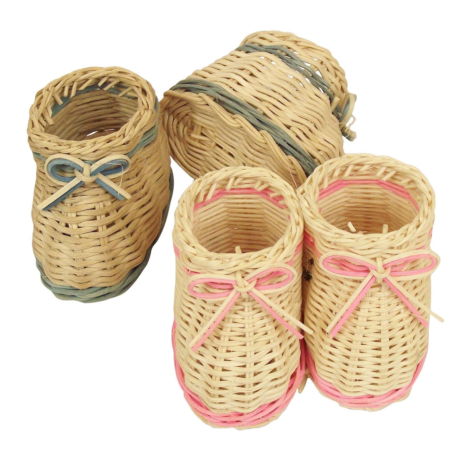 Mini Wicker Baby Booty Favours