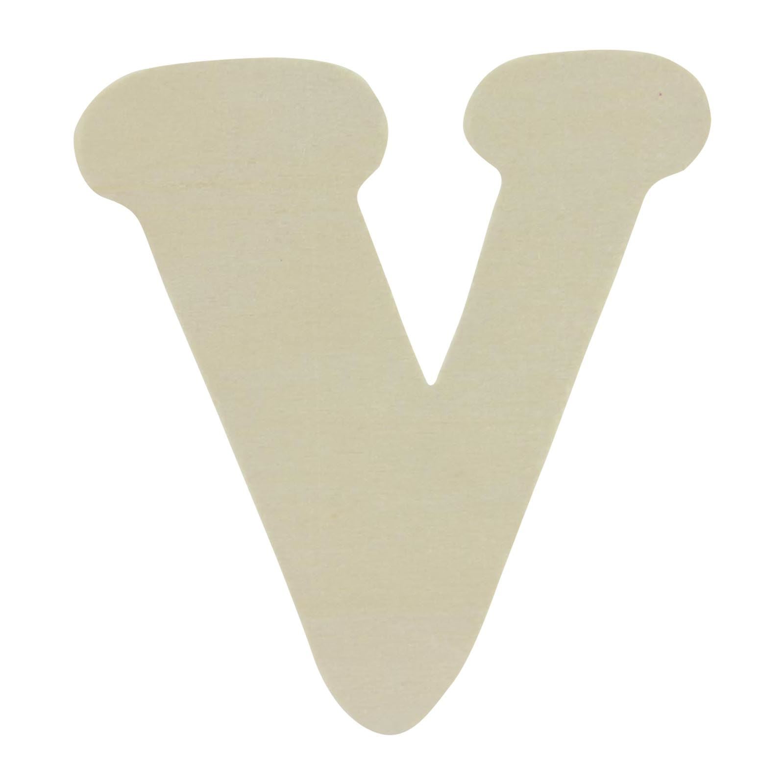 Large Natural Wood Flat Alphabets