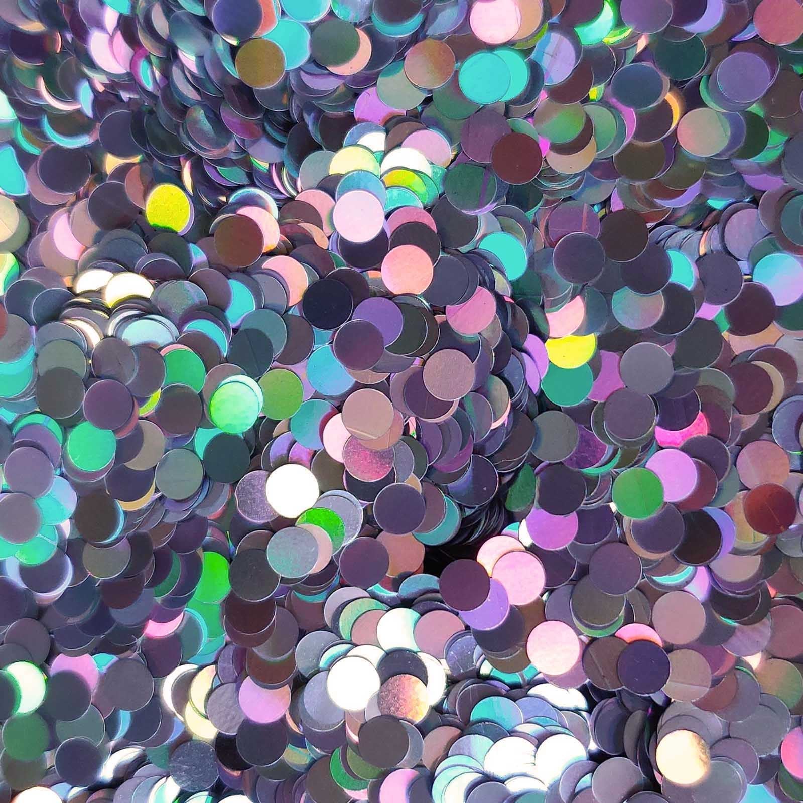 Glitter Elements - Holographic Silver - 3mm Dot