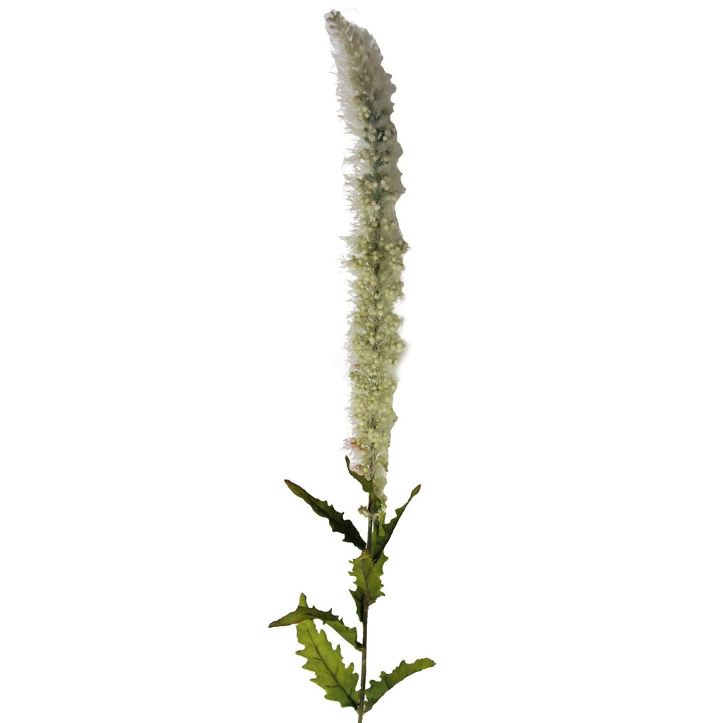 Cream Flocked Berry Spray