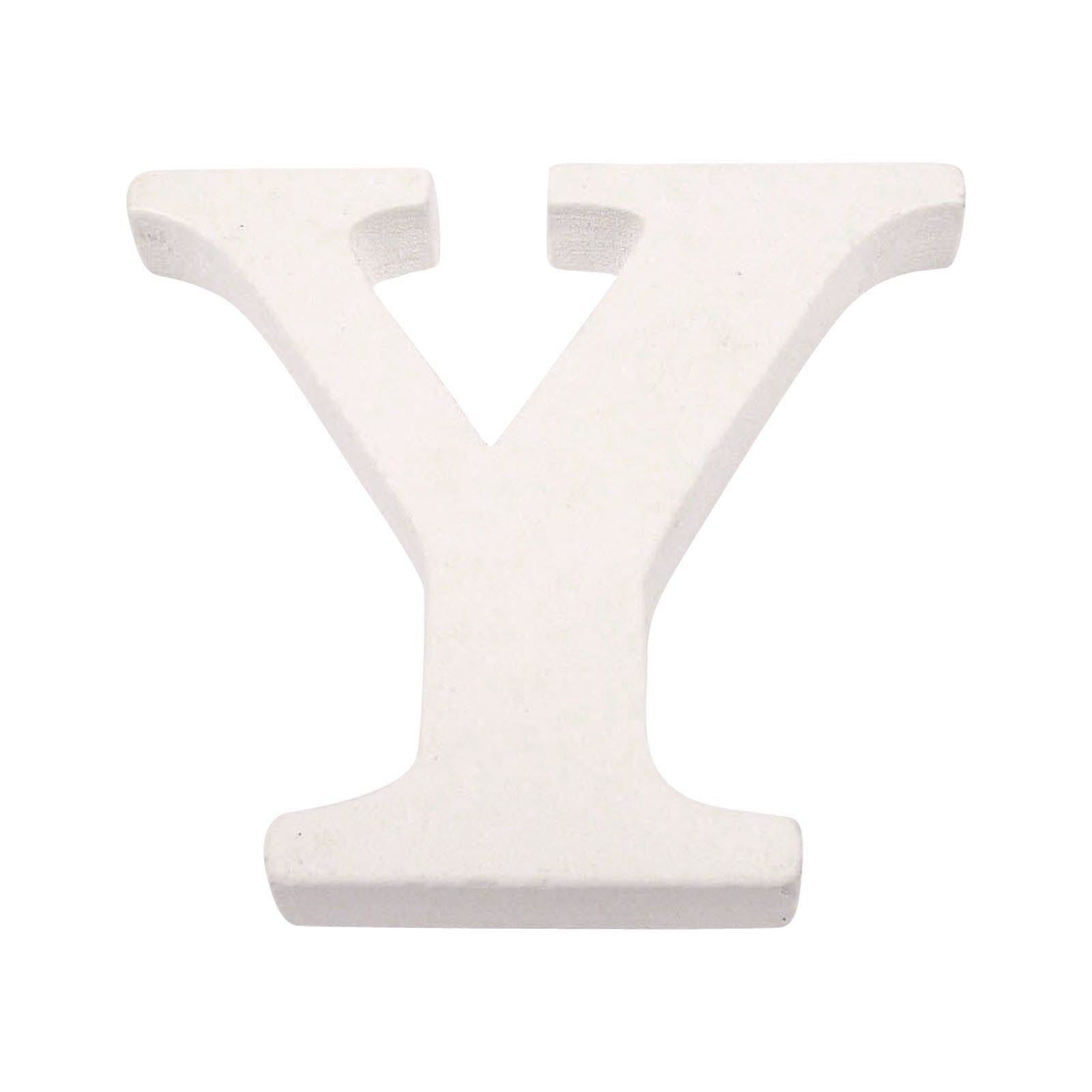 8cm White Painted Wooden Numbers and Alphabets