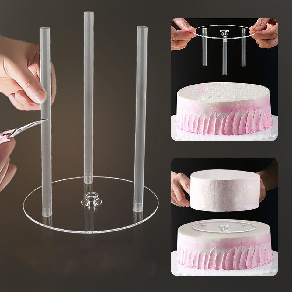 Reusable Cake Layer Stacking Kit With Partition And - Temu