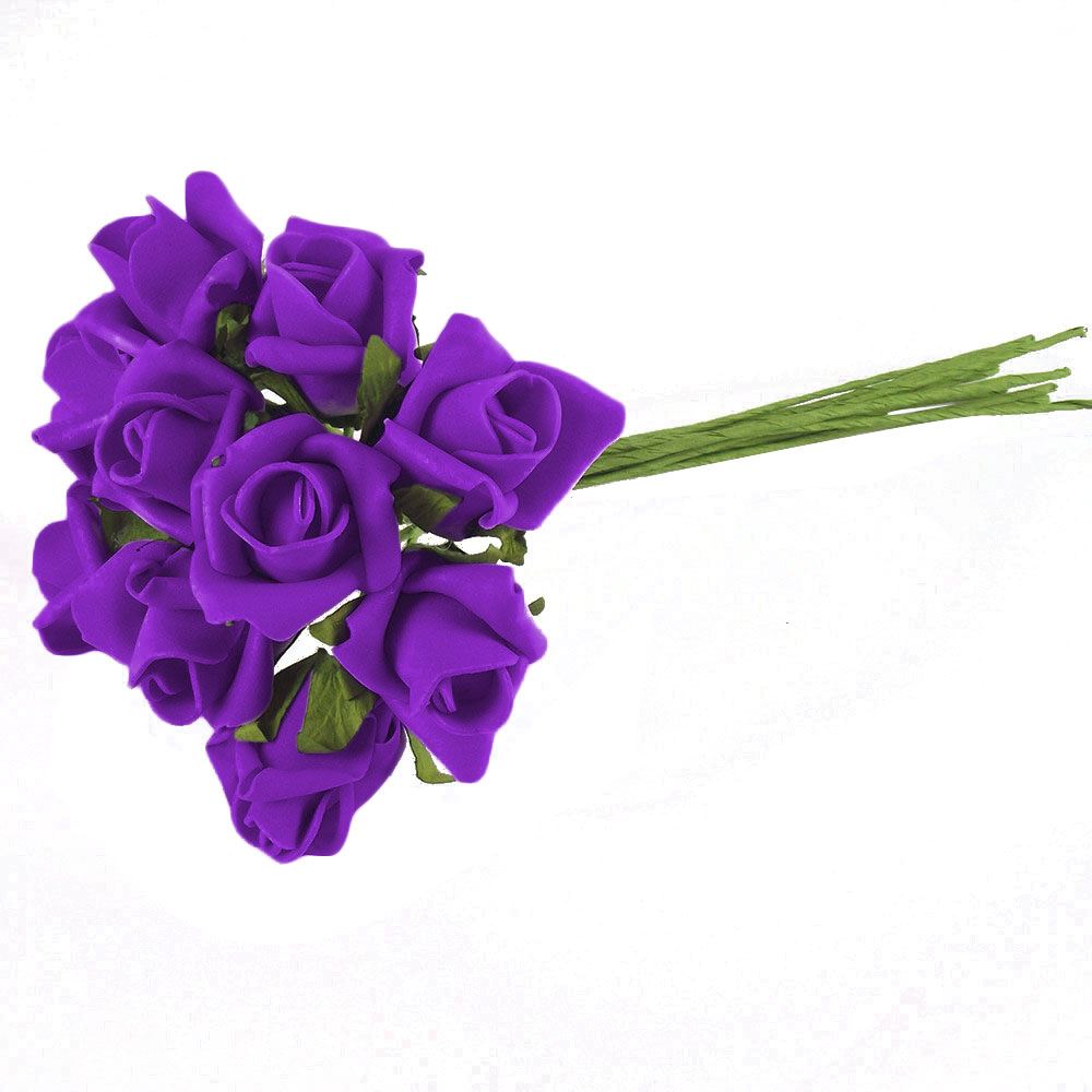 Bunch of 10 Foam Rose Buds