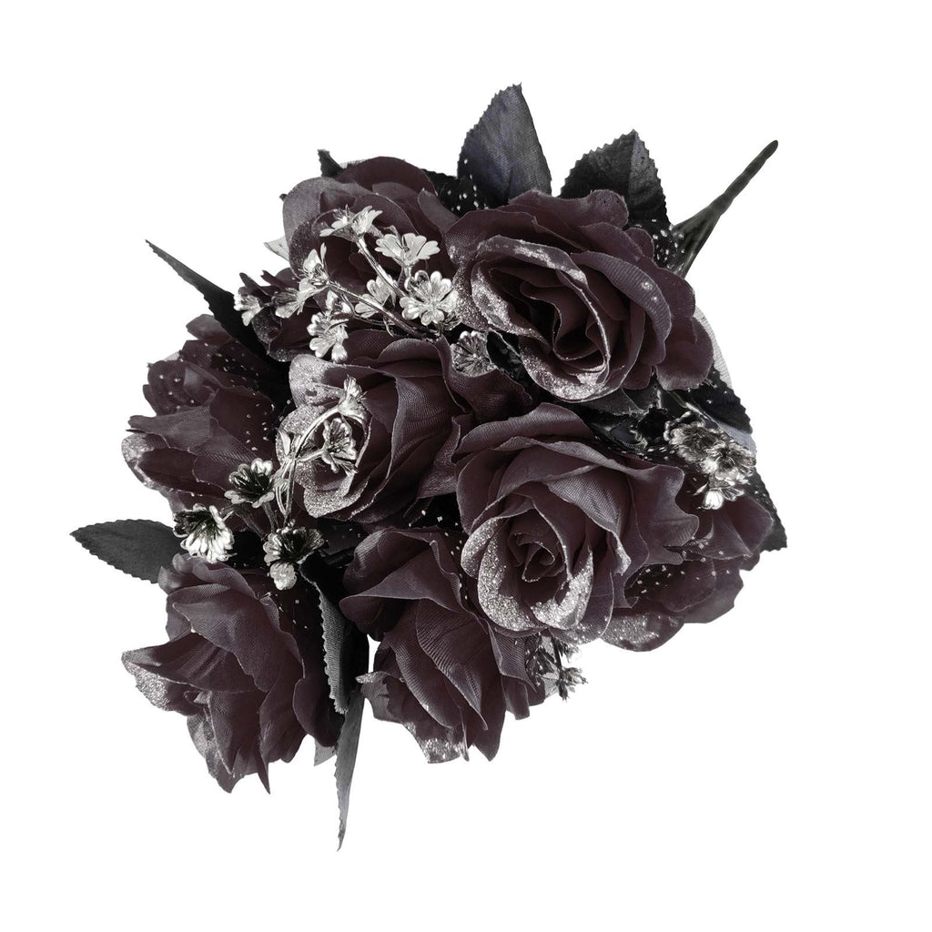 Large 12 Head Bling Glitter Vivid Bouquet