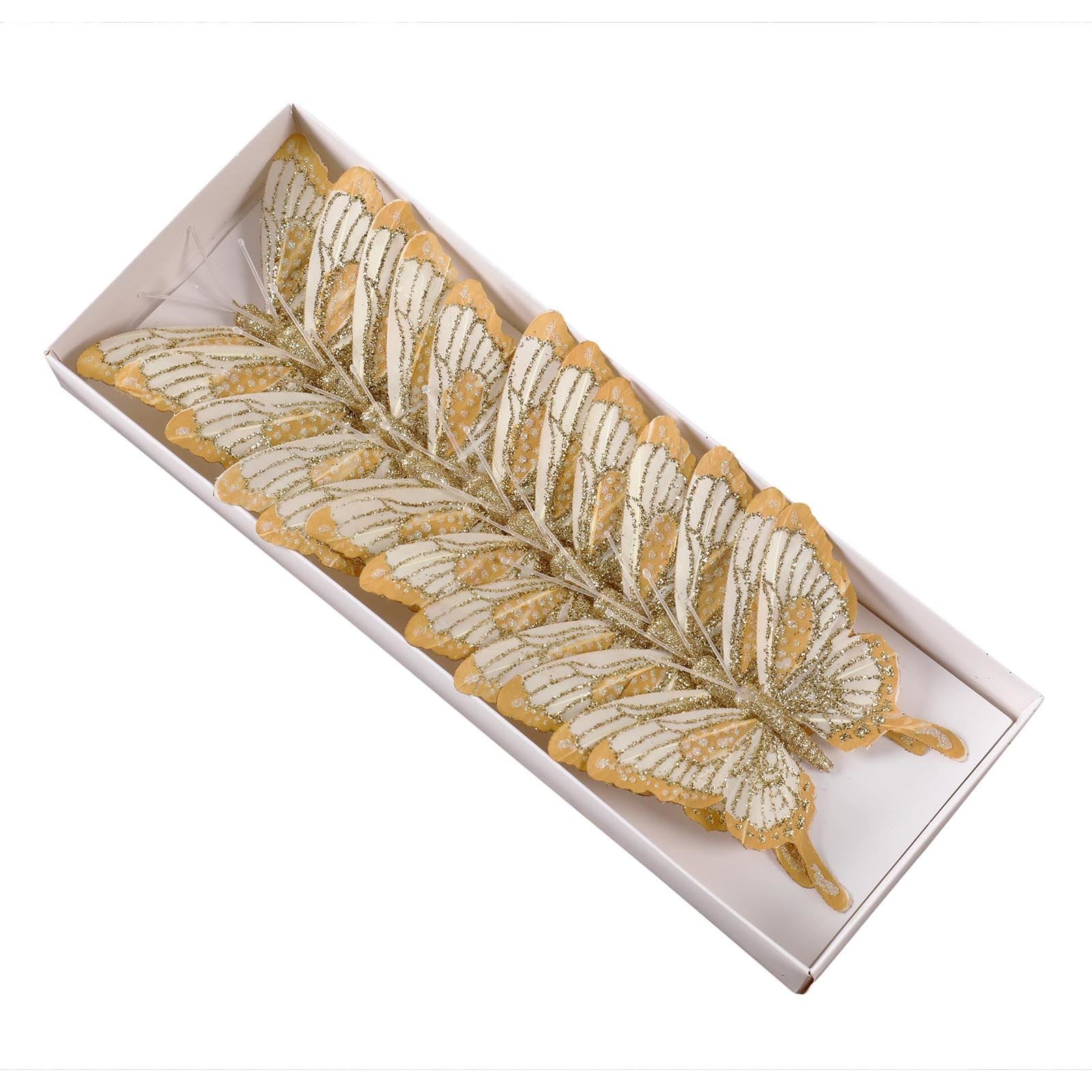 Box of 12 Large Gauze Butterflies