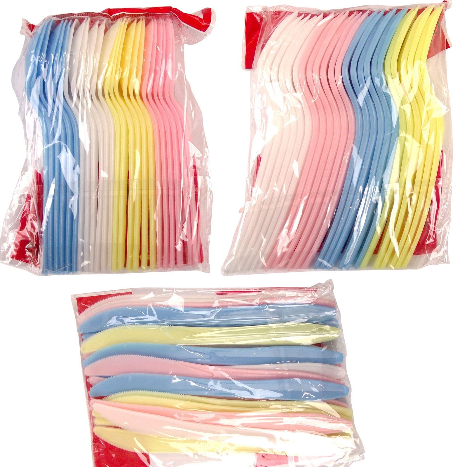 Pastel Coloured Disposable Cutlery