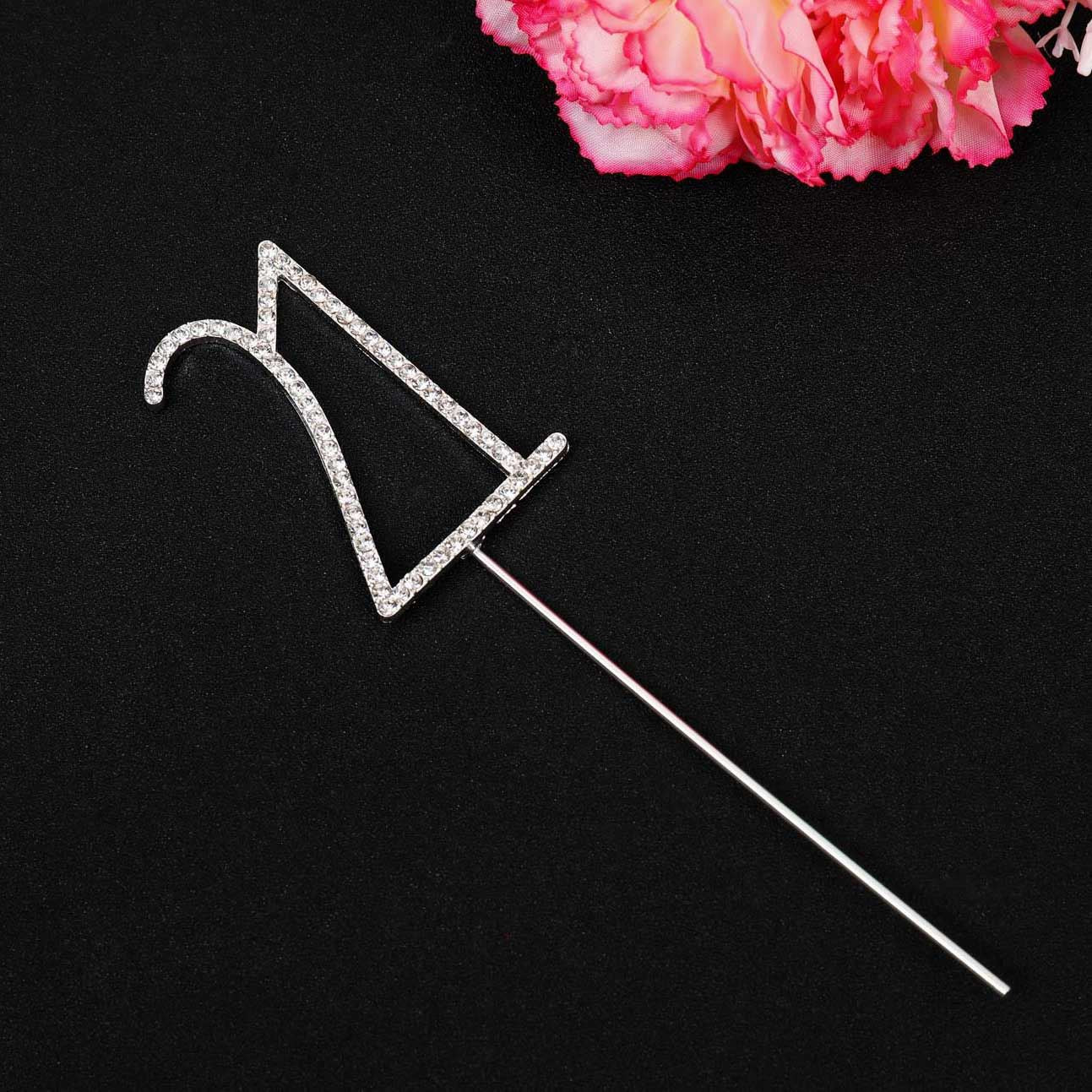 Premium Metal Diamante Number Cake Toppers
