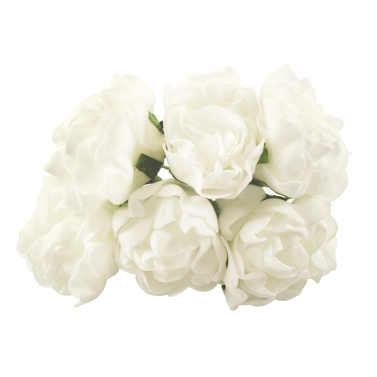 6x Foam Peony Flowers