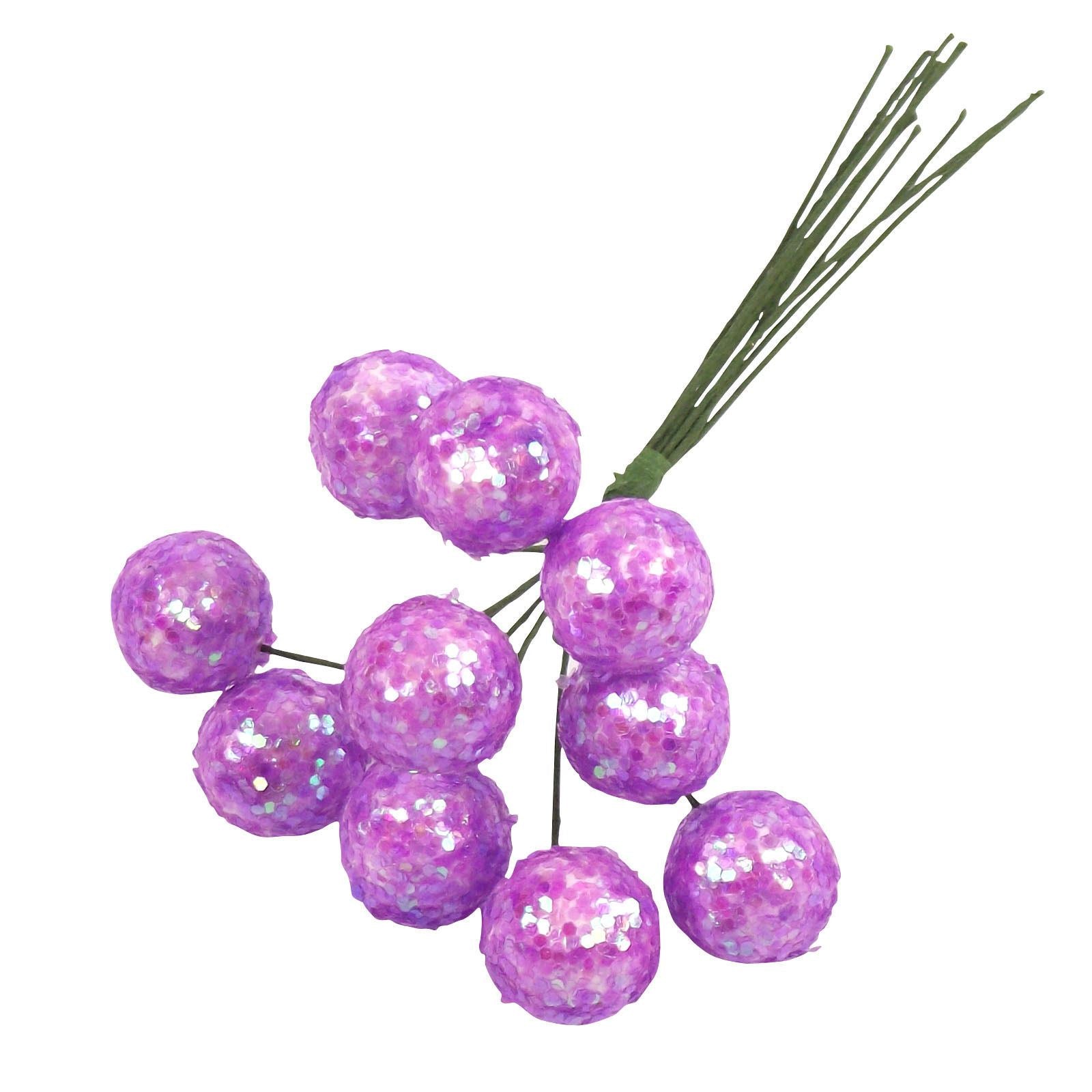 2x 10 Glitter Ball Bunches