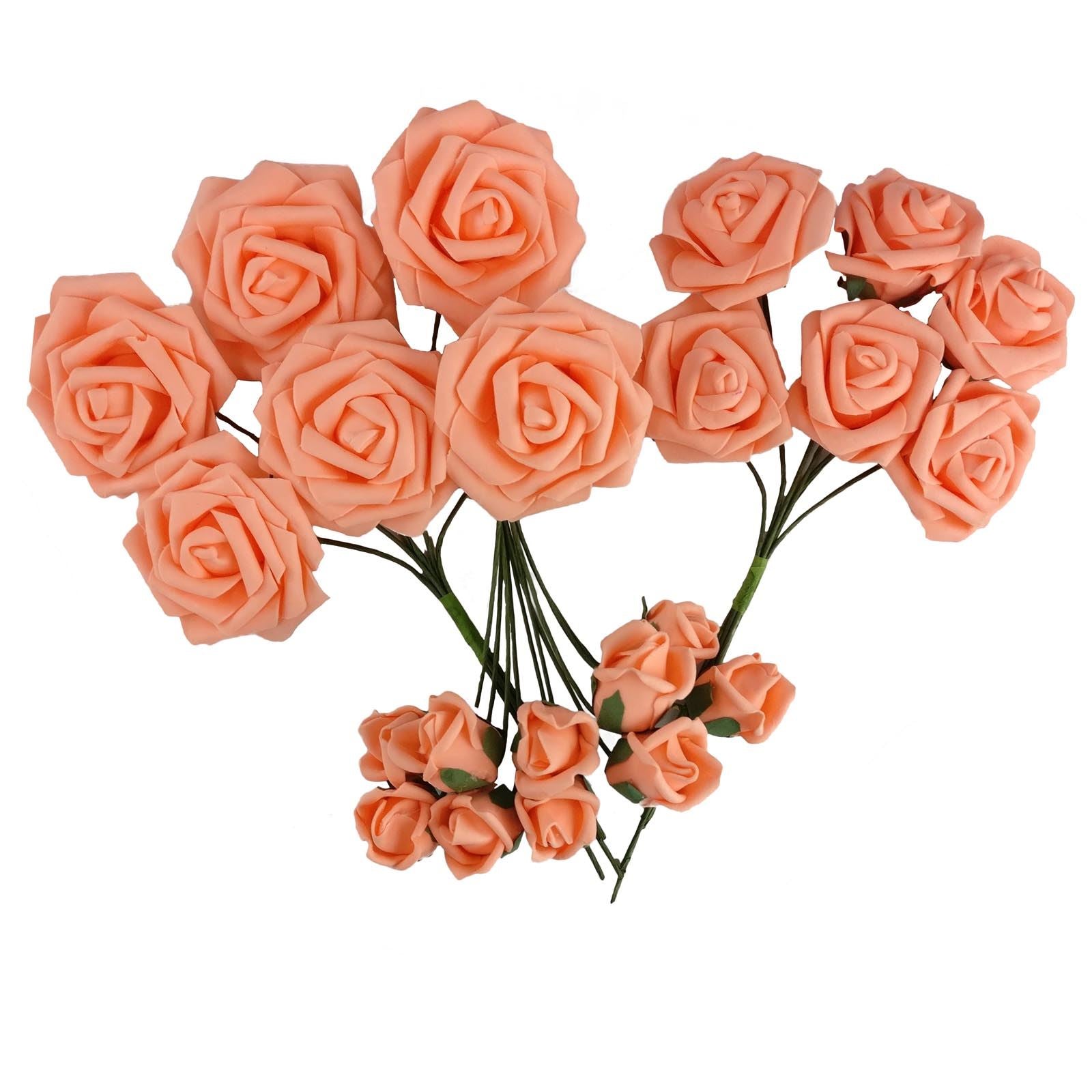 Colourfast Foam Roses - 6 Bunches - Regular