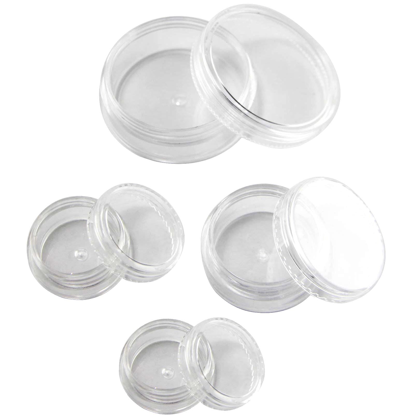 Clear Acrylic Cosmetic Screw Jars