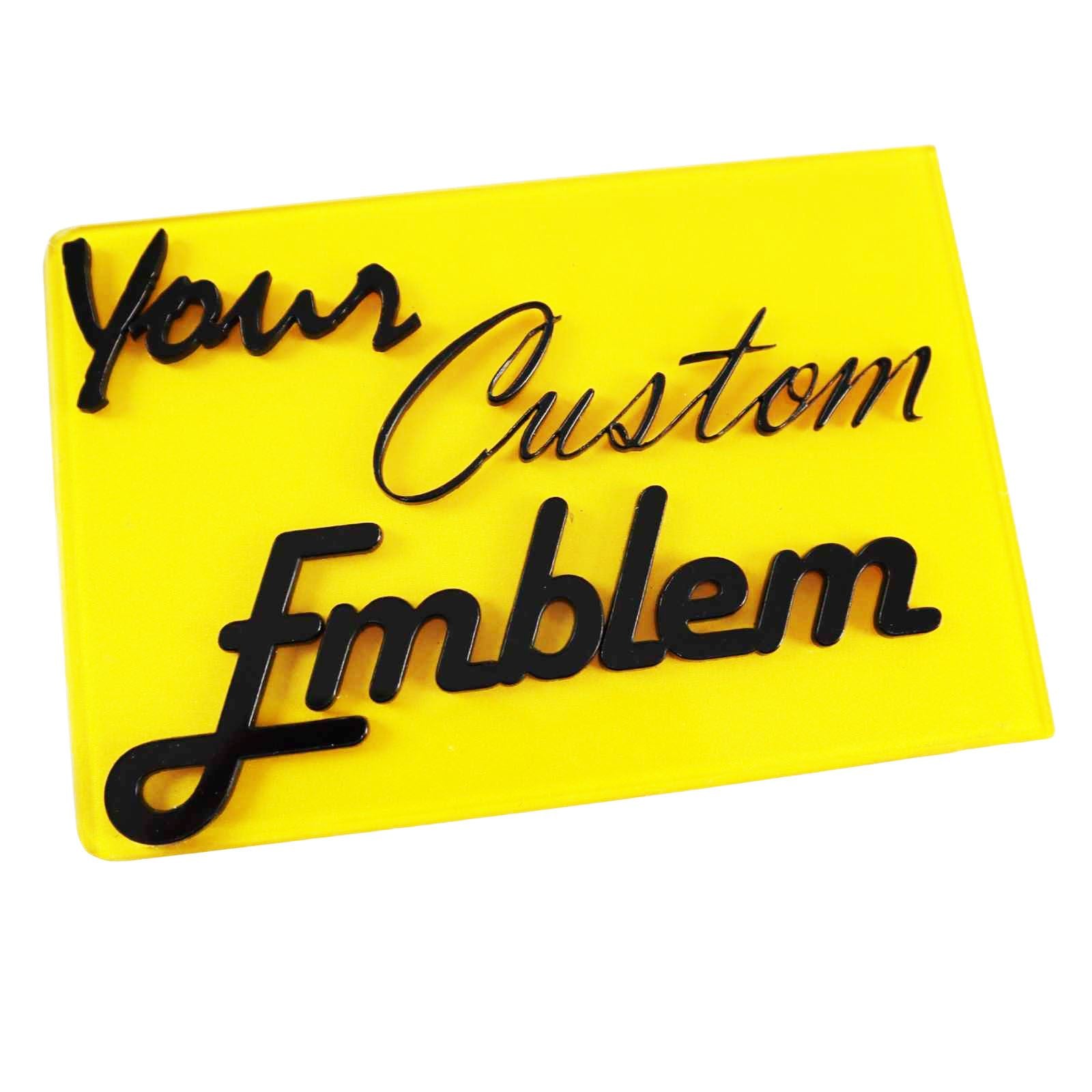 Custom Laser Cut Vehicle Emblem