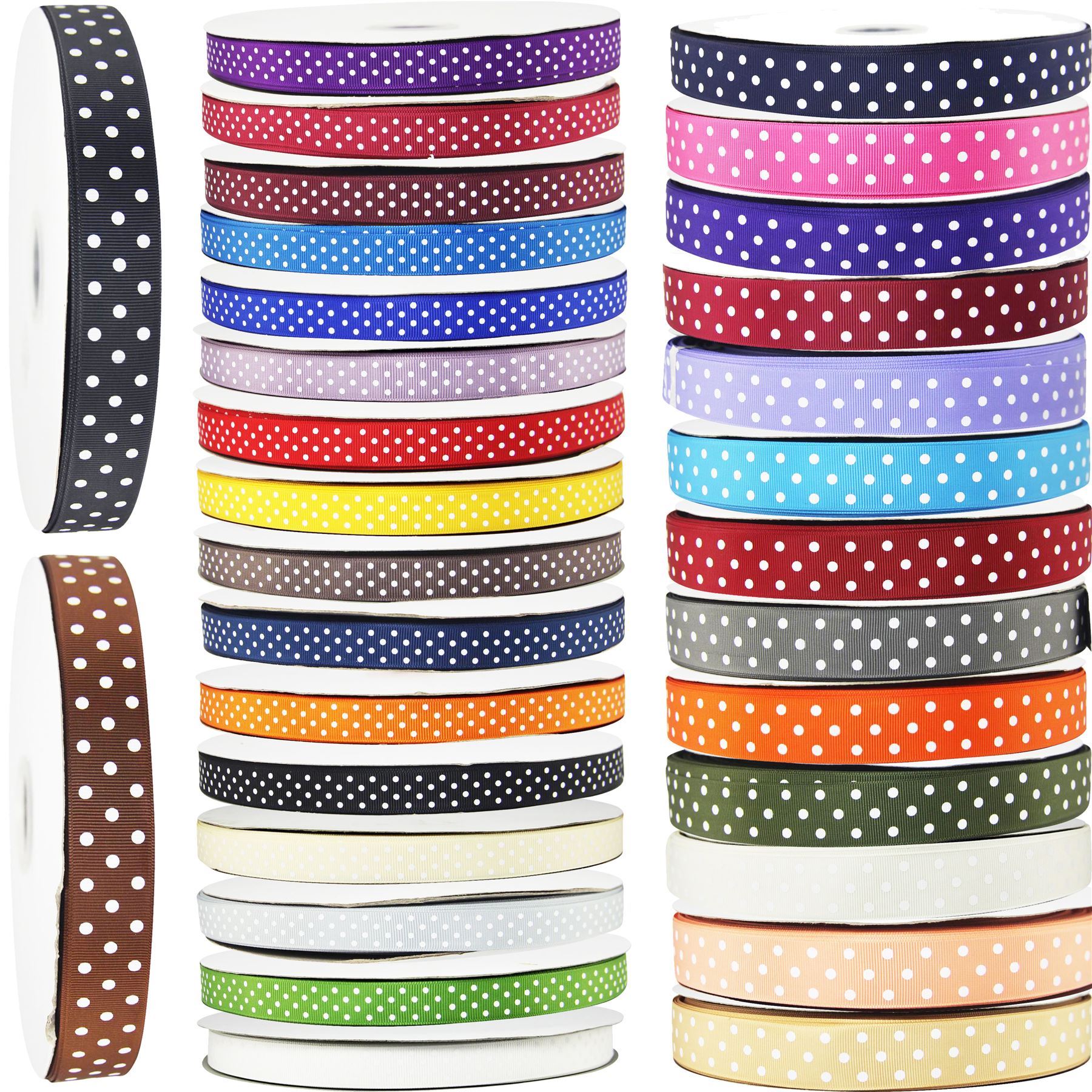 Premium Grosgrain Polkadot Ribbon.