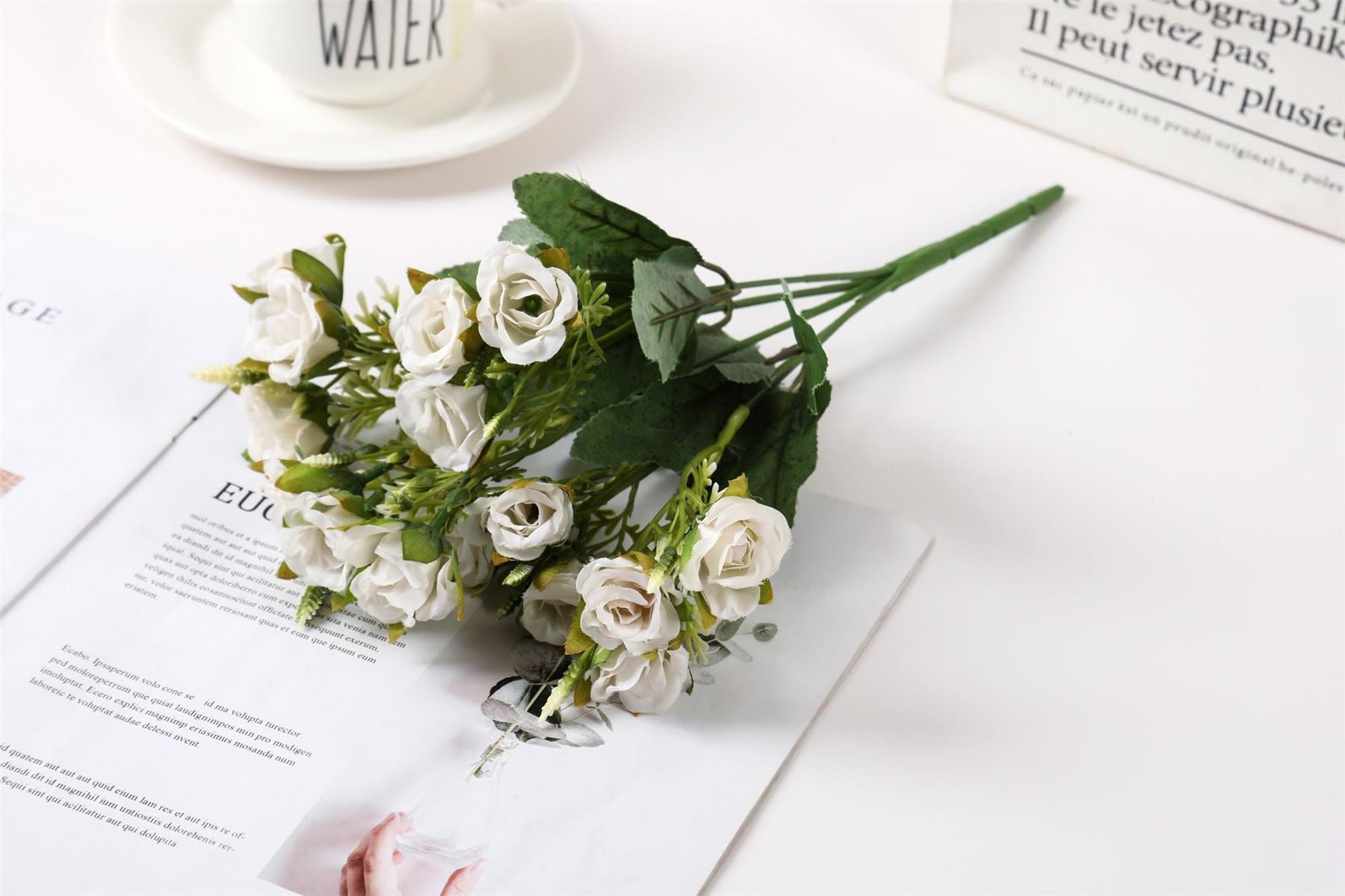 Bunch of 15 Small Rose Flowers