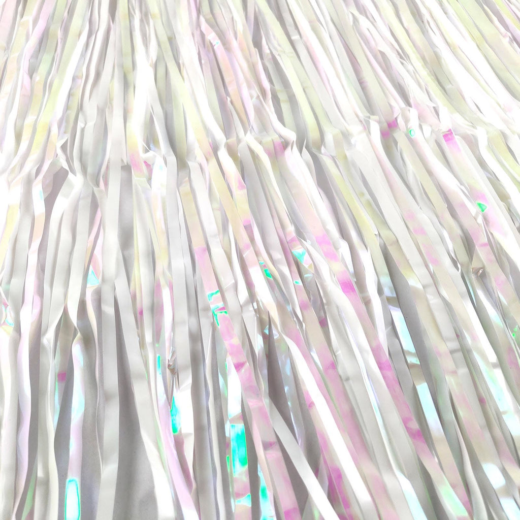 Iridescent Tinsel Fringe Curtain