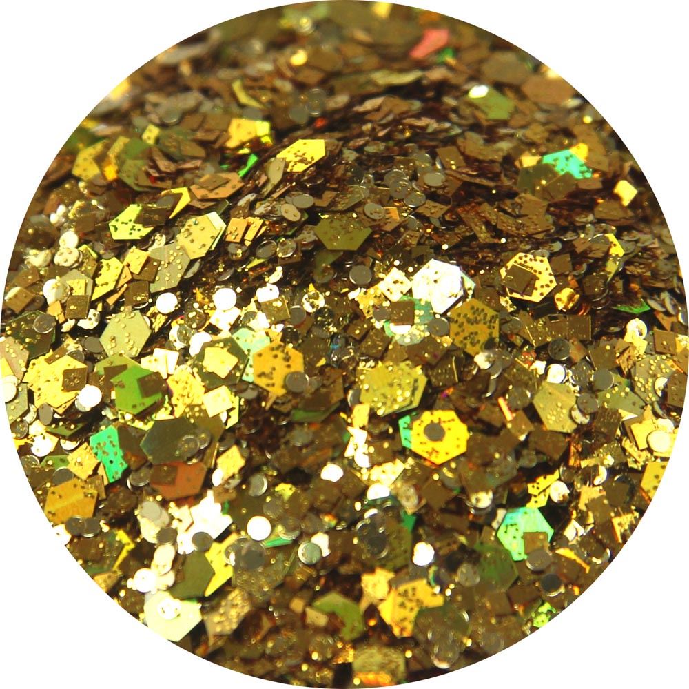 Glitterbodies Cosmetic Grade Festival Glitter Cocktail Multi Grade Chunky  [Pharaos Treasure]