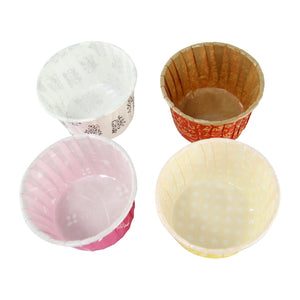 Coloured Grease-Proof Hard Premium Cupcake Cases - Large