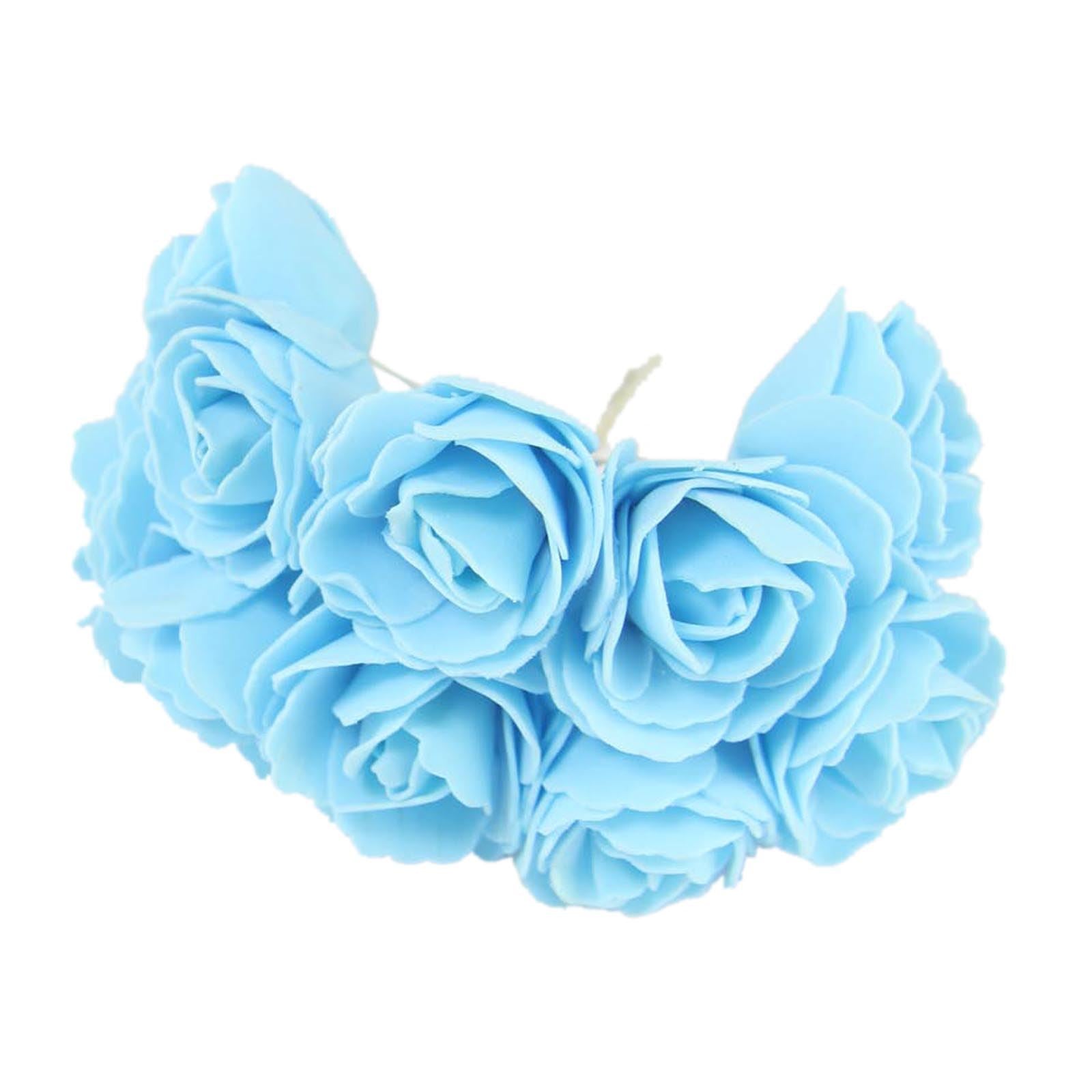 Bunch of 10 5cm Open Foam Roses