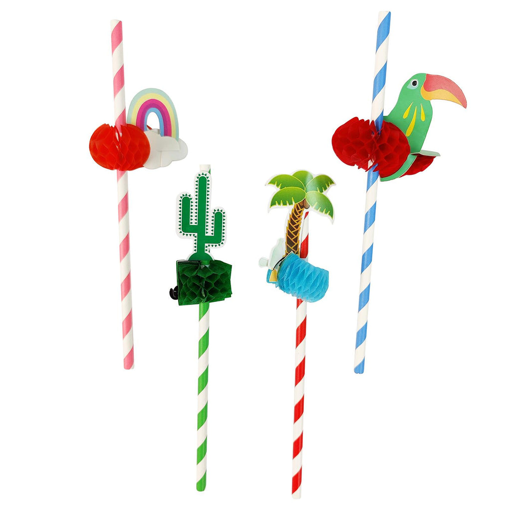 3D Exotic Drinking Straws