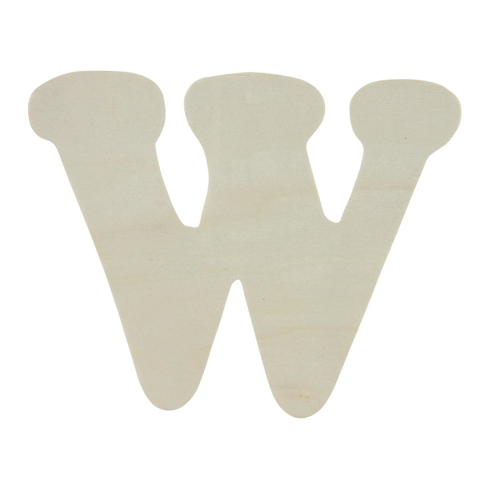 Large Natural Wood Flat Alphabets