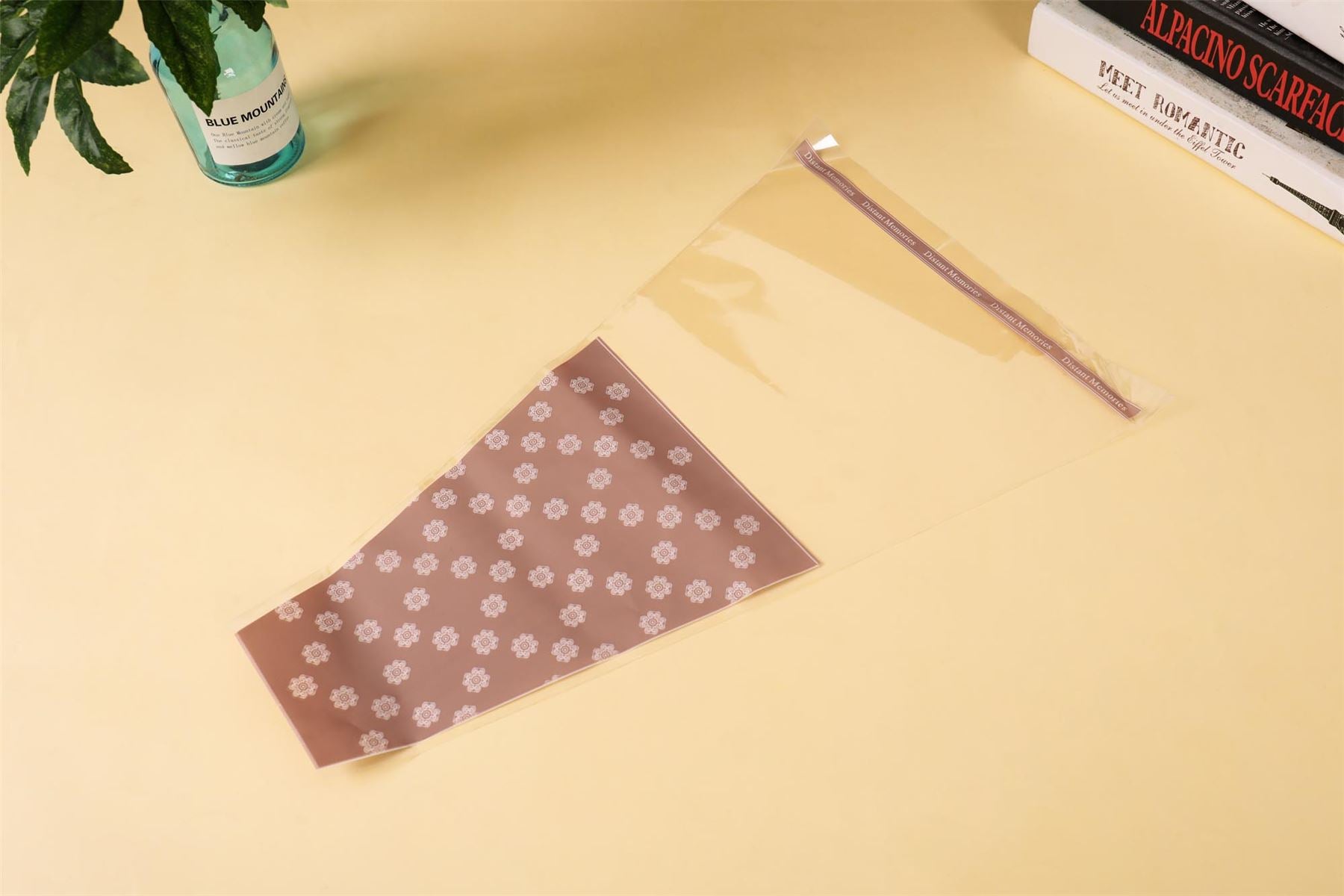 Coloured Printed Square Posy Wraps