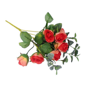10 Head Semi-Open Rose Small Bouquet