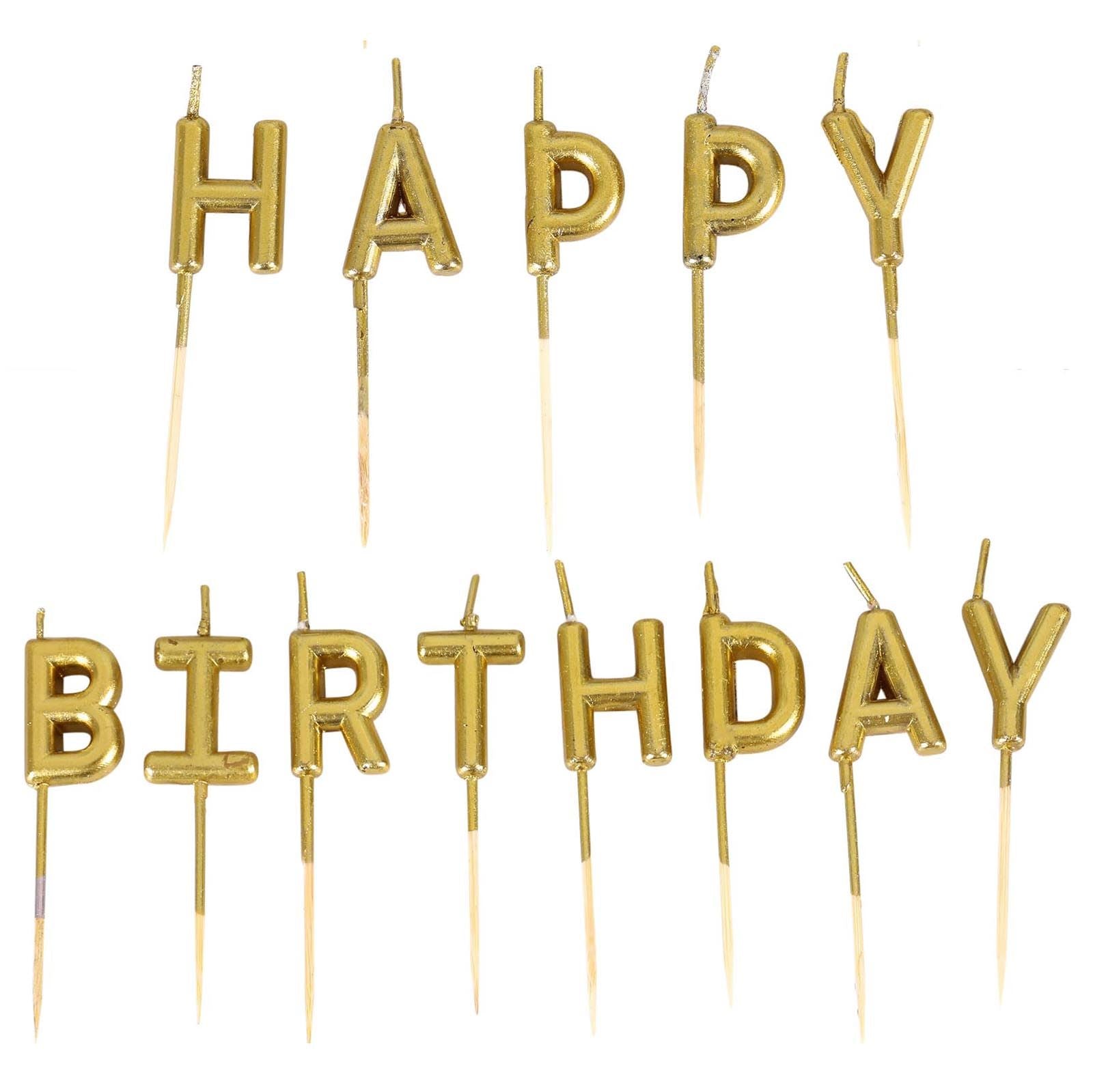 Happy Birthday Cake Candles