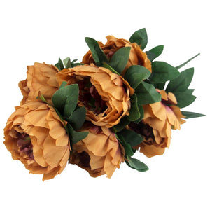 7 Head Large Peony Flower Bunch