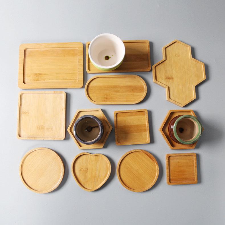 Premium Wooden Bamboo Coasters for Customisation Blank Oak Wood