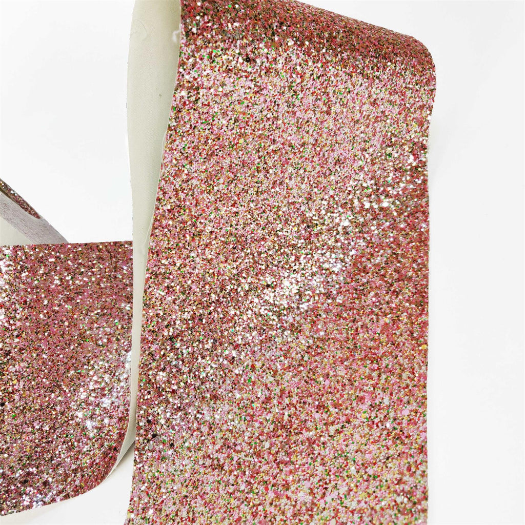 Chunky Glitter Fabric Wallpaper 16cm Borders