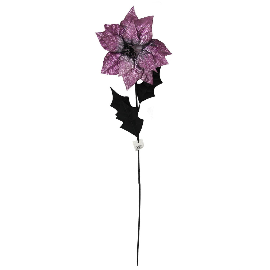 Metallic Poinsettia with Glitter