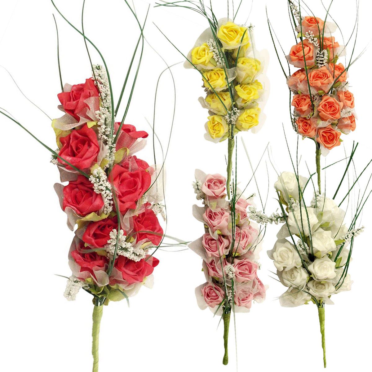 Wand Bouquet of 12 Foam Roses