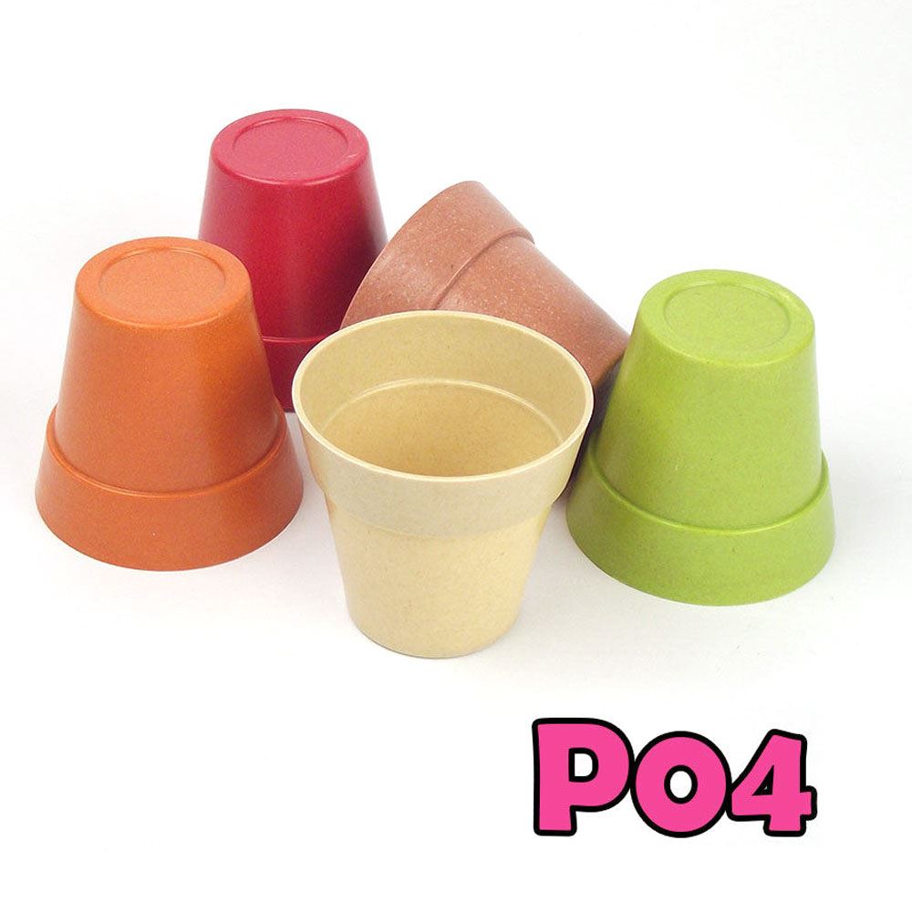 Pair of Miniature Fibreglass Planter 6.5cm (2x)