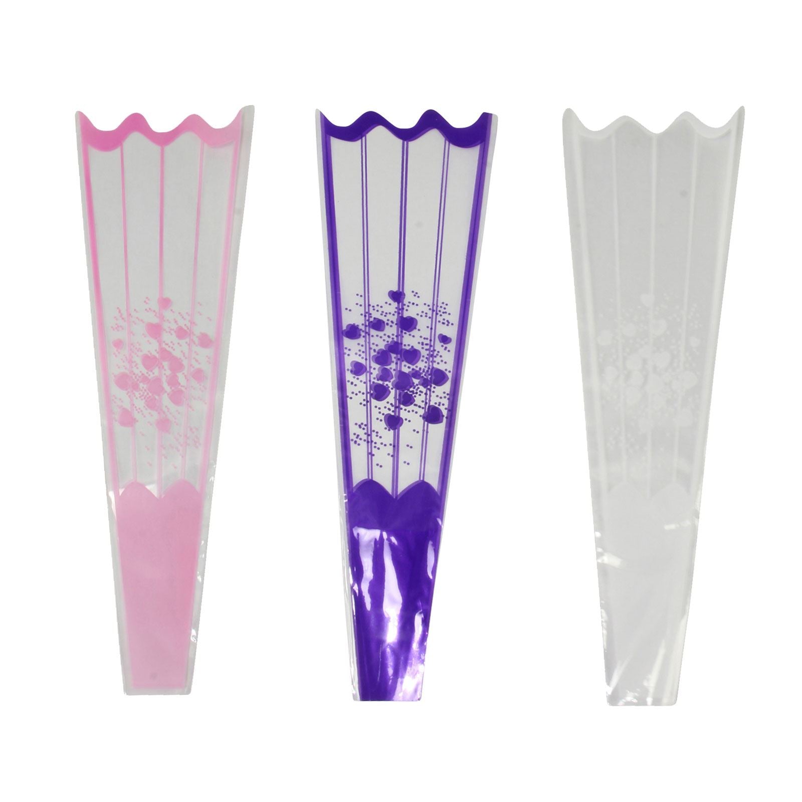 Printed Single Rose Cellophane Sleeves