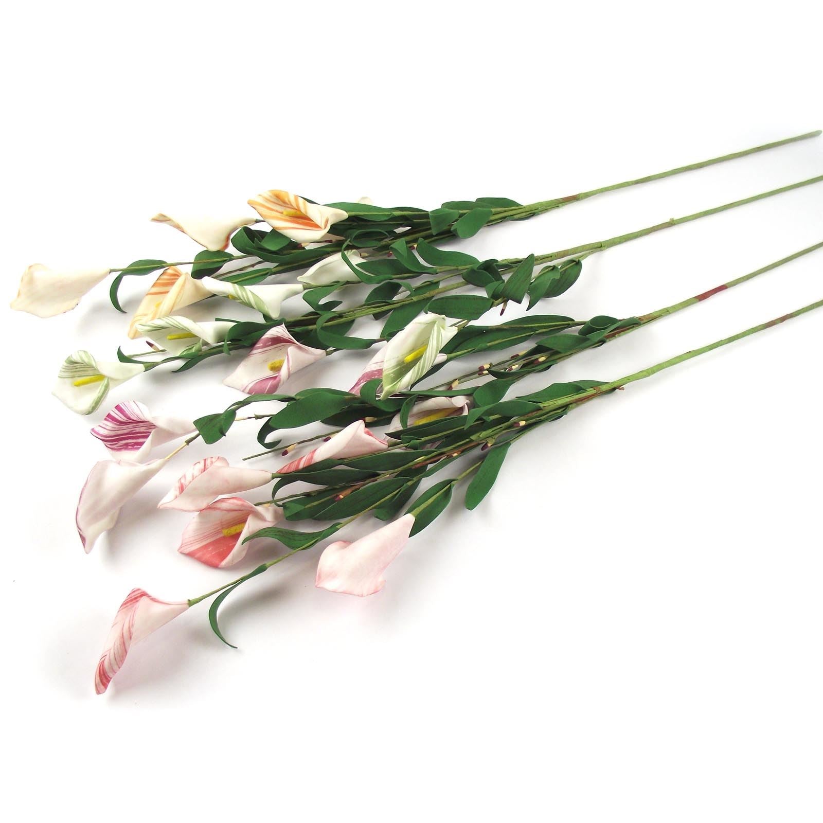 5 Head Striped Calla Lily Spray