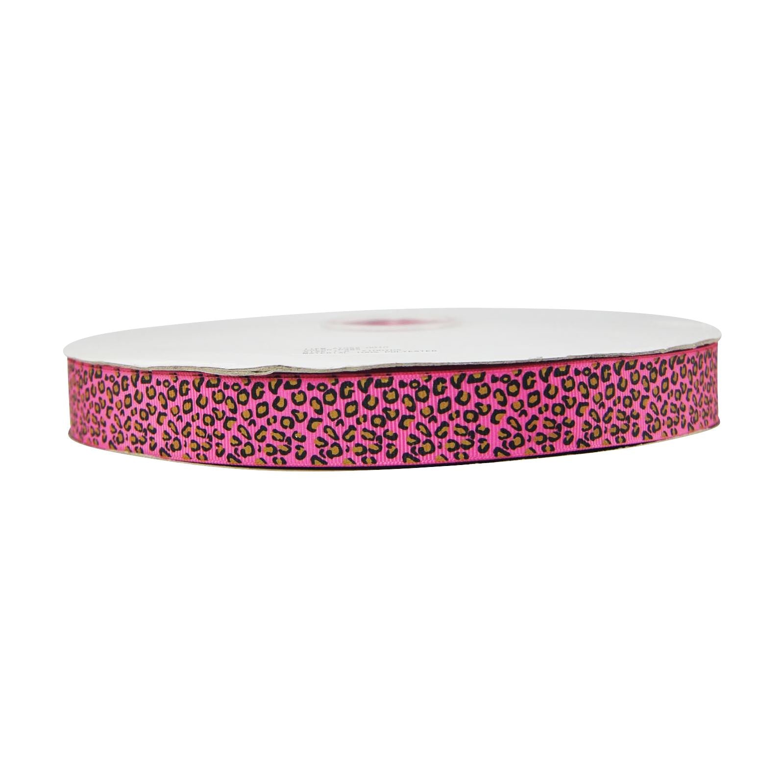 Premium Grosgrain Leopard Print Ribbon - 3 Metres