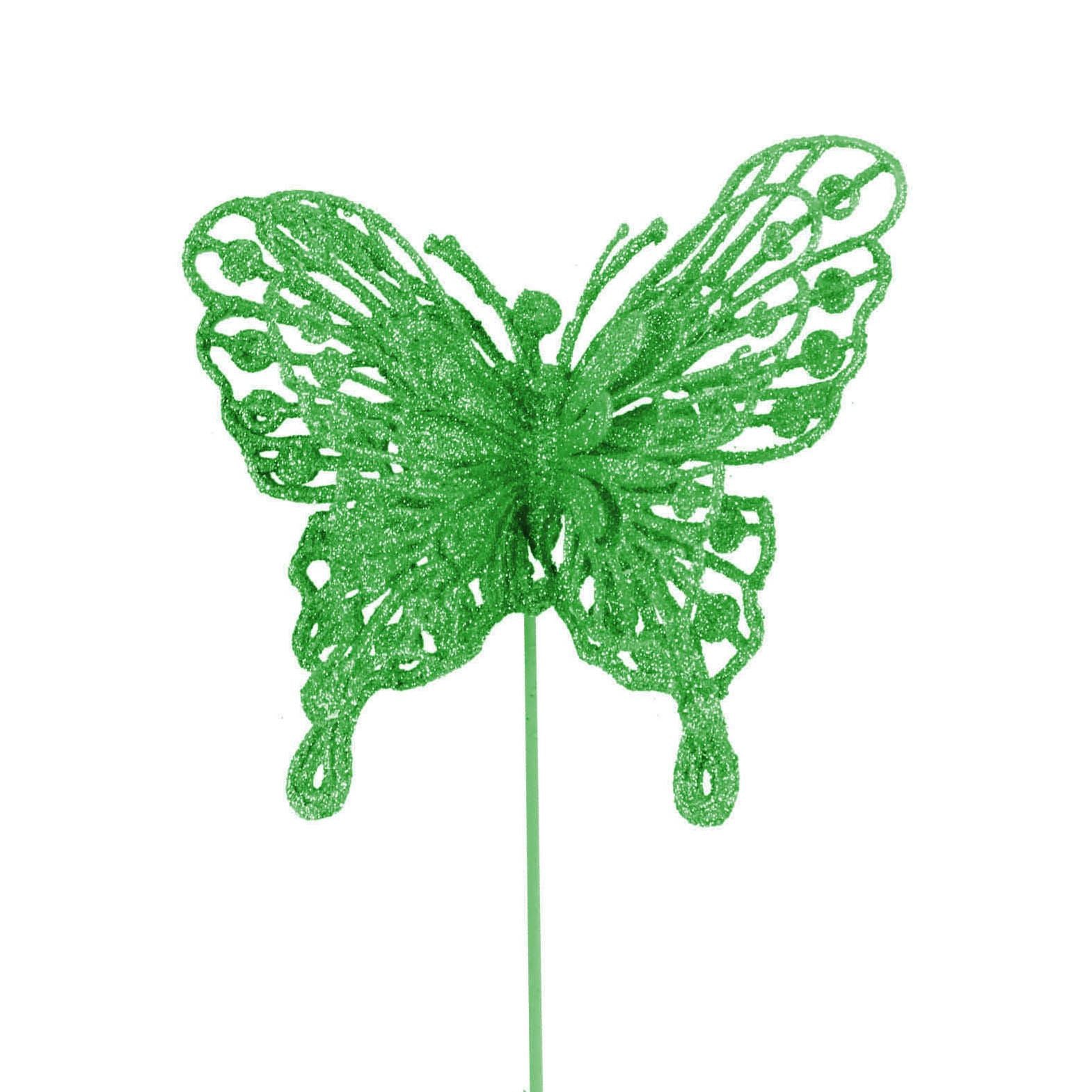 Heavy Glittered Large Double Layer Butterflies