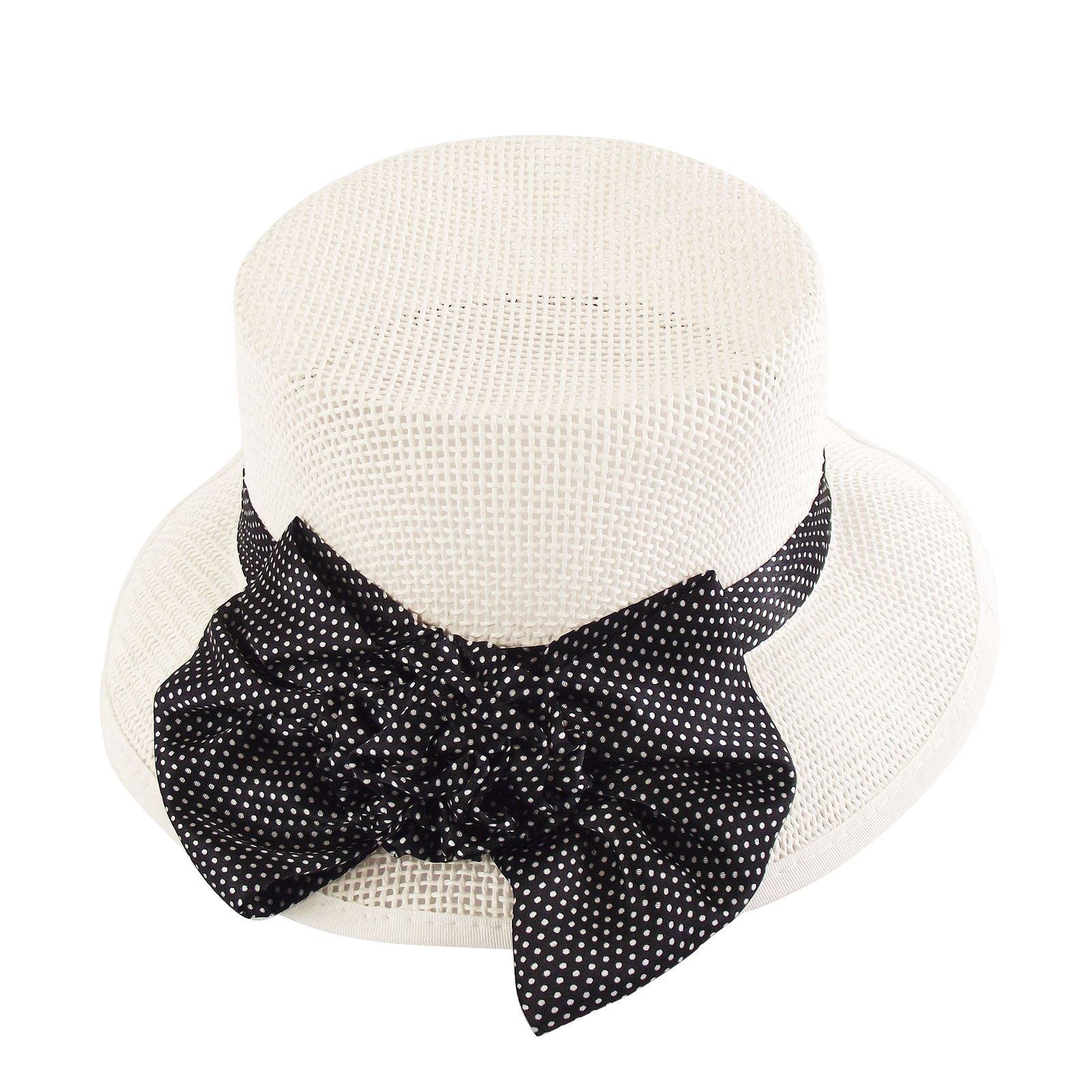 Ladies Straw Summer Hat with Bow